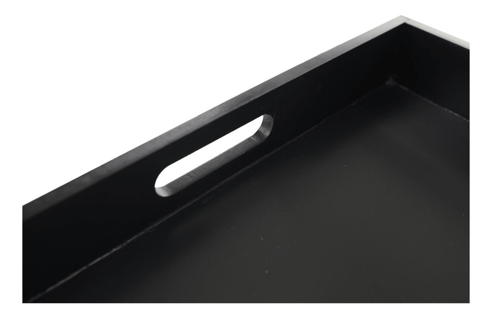 Servírovací stolík Massimo (čierna + medená)