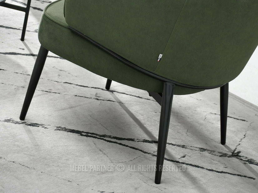 Fotelja Alfredo (zelena + crna)