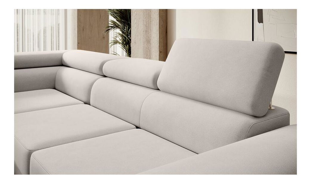 Kutna garnitura Stiletto (L) (bijela + srebrna)