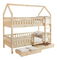 Gyerek emeletes ágy 90 cm Virtuoso (természetes) (ágyráccsal)  (tárolóhellyel)