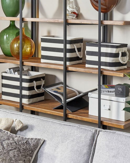 Set 3 buc coșuri depozitare Deanna (negru)