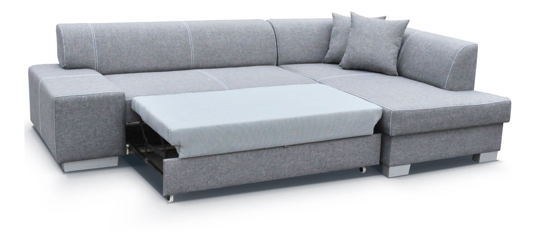 Rohová sedačka Fabio (P) sivá