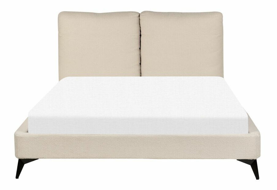 Pat matrimonial 140 cm Mellody (bej) (cu somieră)