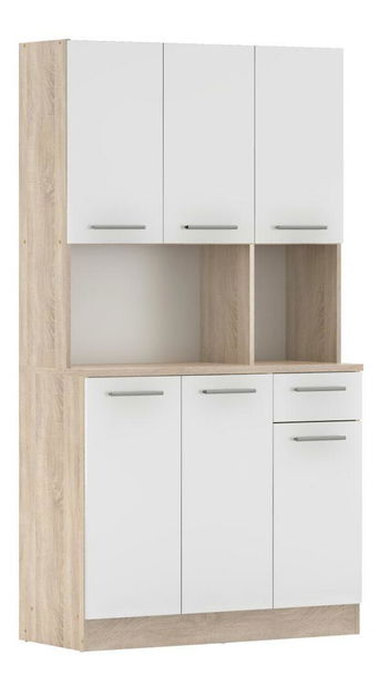 Colț bucătărie Palermo NEW (stejar sonoma + alb)