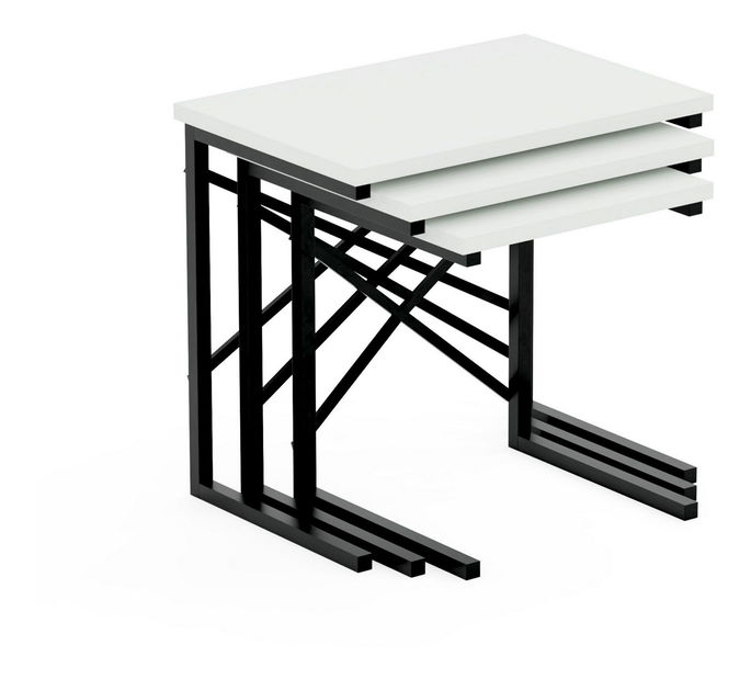 Dohányzóasztal szett Zigmund (fehér) * kiárusítás