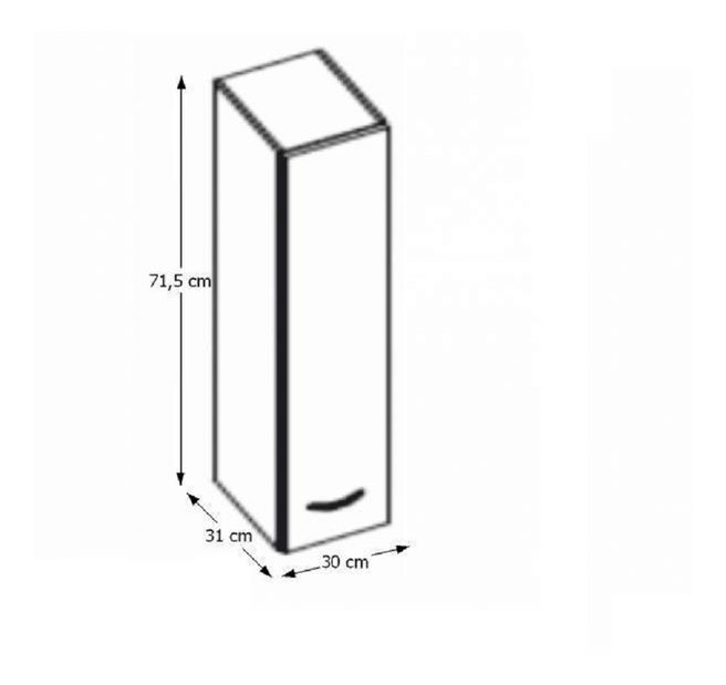 Gornji kuhinjski ormarić Pleitton 30 G 72 