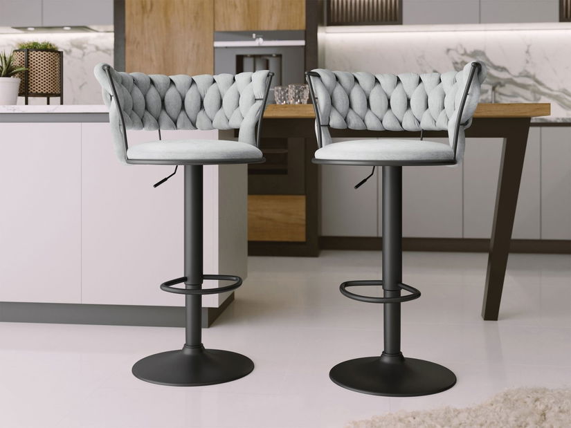 Set scaune tip bar Archie DC-1141/CM (negru + gri)