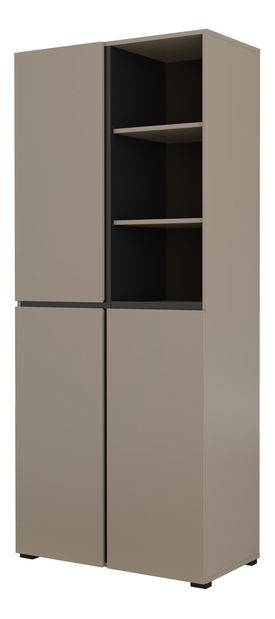 Ormar s policama Crossroad H C88 (congo + crna)