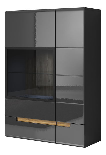 Vitrina Hayle Typ 12 (siva + sivi visoki sjaj)