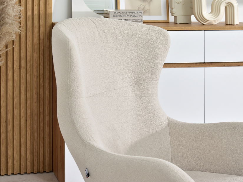 Fotel Leto (bézs + fekete)