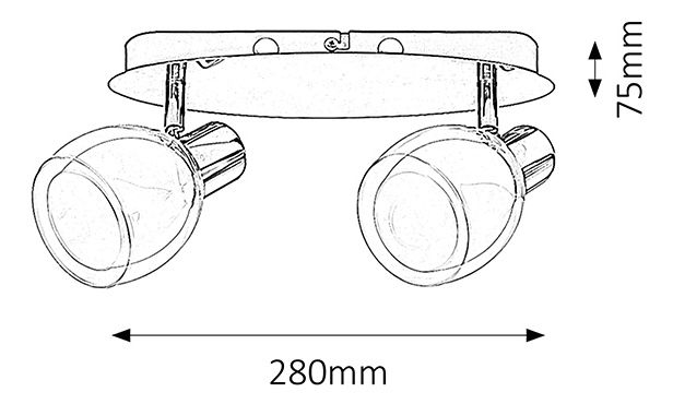 Bodové svietidlo Dave 6836 (chrómová)