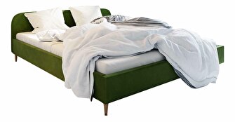 Manželská posteľ 160 cm Lon (tmavoolivová) (bez roštu a úložného priestoru)