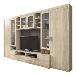 Mobilier living Porton (Stejar sonoma) (fără iluminat)