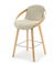 Barová stolička Lageze (béžová + dub)