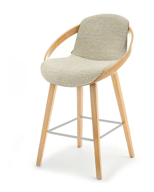 Scaun bar Lageze (bej + stejar)