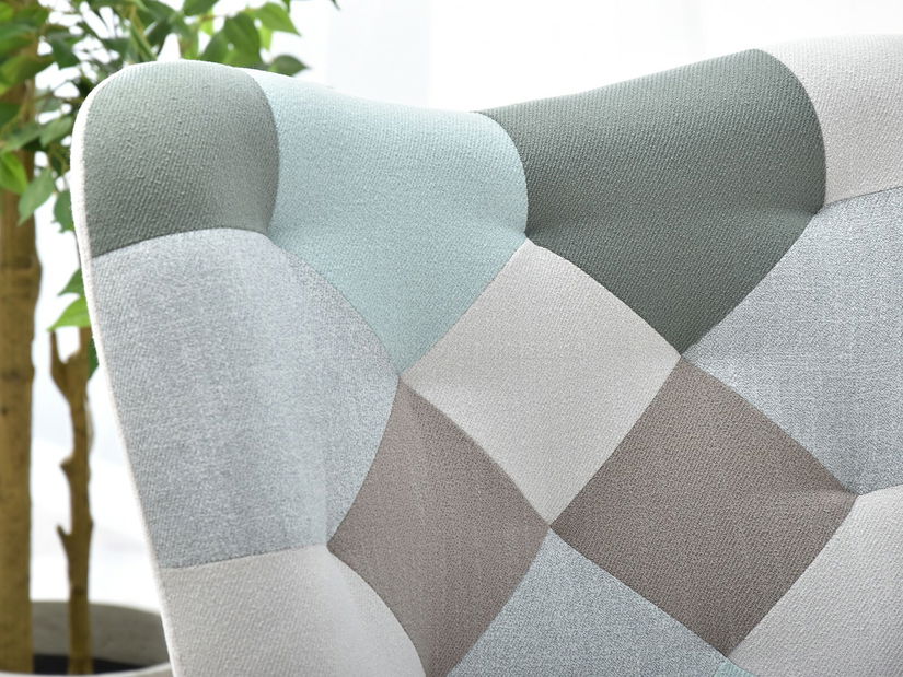 Fotel Nutri (patchwork + fekete)