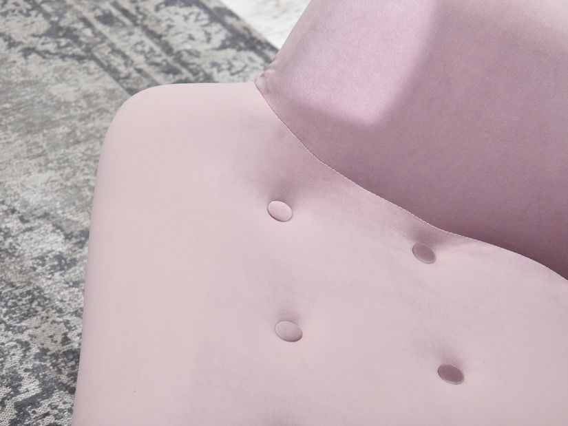 Relaxačné kreslo Florentino (svetlofialová + biela)