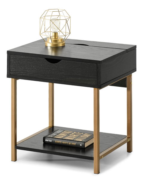 Nočný stolík Entrevista (zlatá)