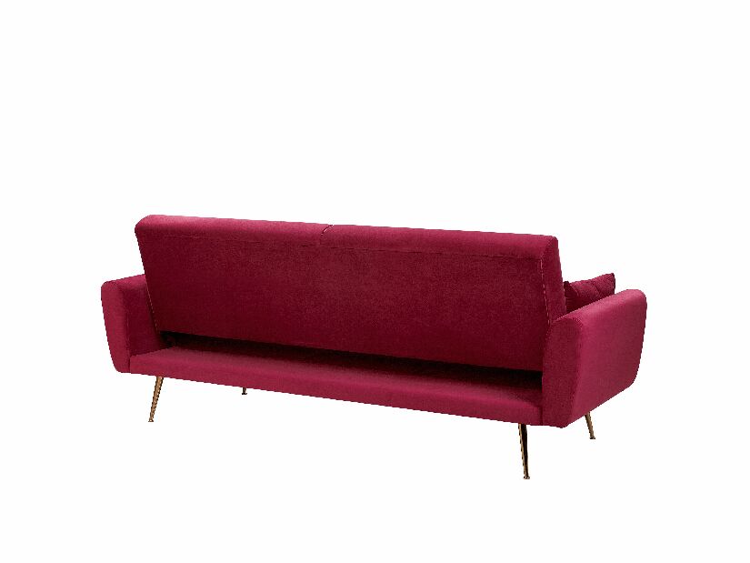 Sofa trosjed ELY (tkanina) (tamno crvena)