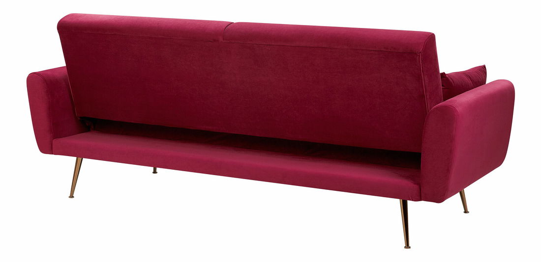 Háromszemélyes kanapé ELY (szövet) (sötétpiros)
