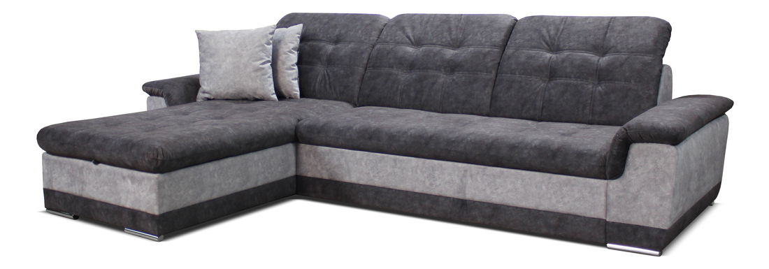 Rohová sedačka Batti L+2F (sivá + svetlosivá) (L)