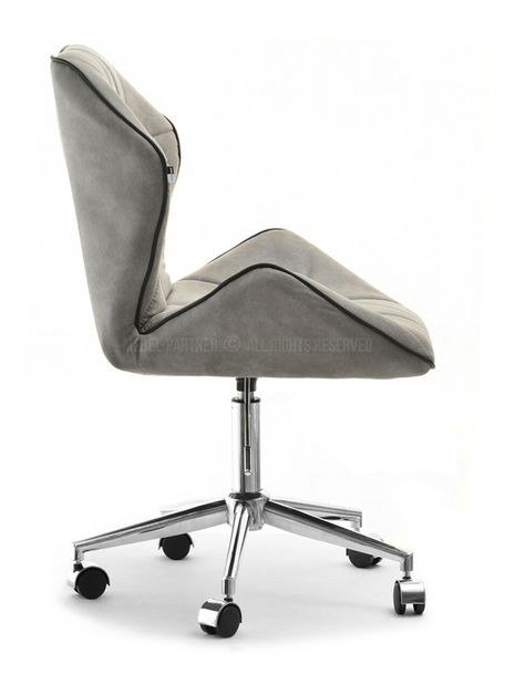 Kreslo Velma M (sivá + čierna)