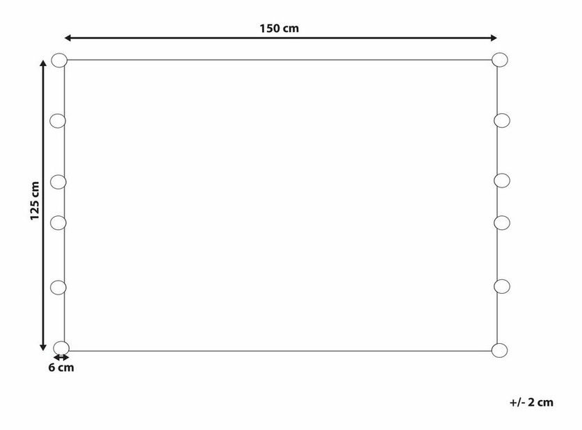 Pătură 125 x 150 cm Yama (gri) 