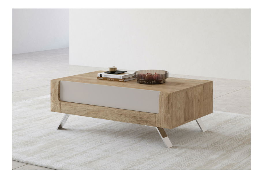 Măsuță cafea Kassie Typ 99 (Cașmir + Stejar auriu harbor)