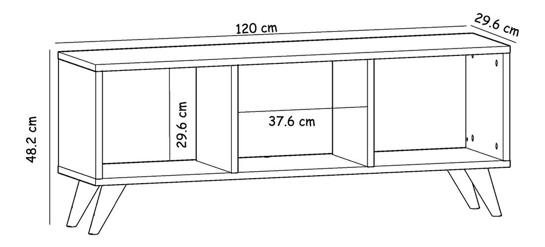 TV asztal Viviva (zafír tölgy) 