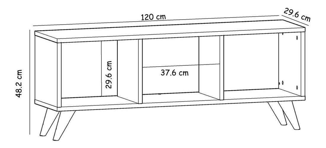 TV stolić Viviva (zafirov hrast)