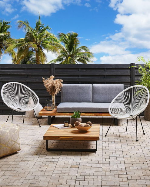 Set 2ks. záhradných stoličiek Alvarez II (biela)