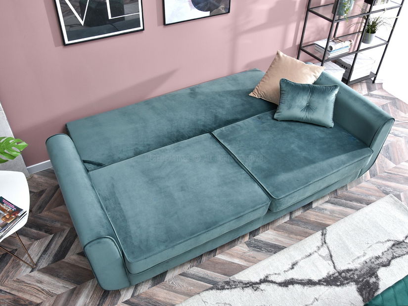 Kétszemélyes kanapé Bacteria (fekete)