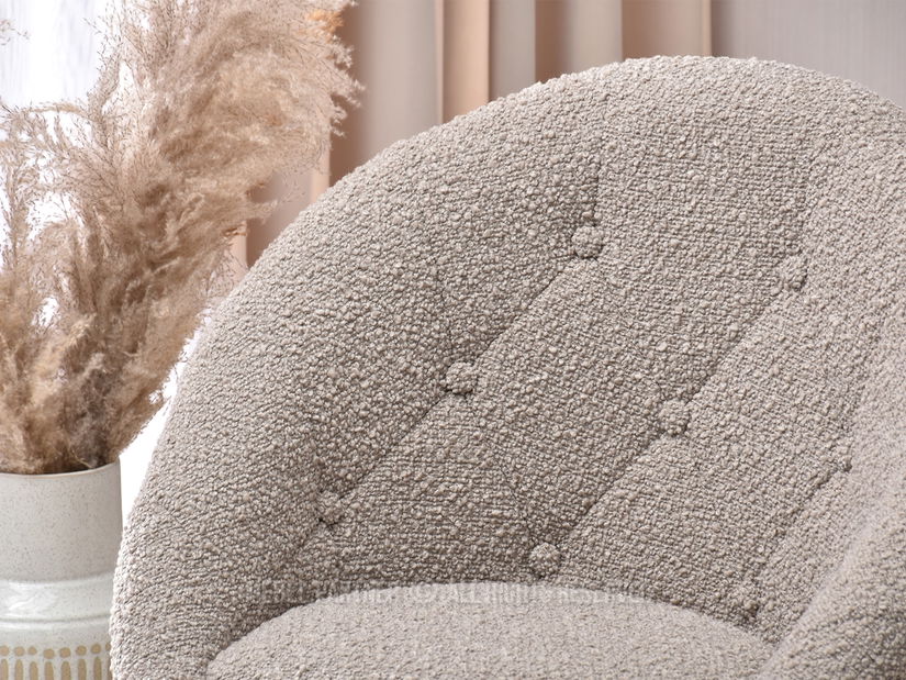 Fotoliu Lush 3 (bej + crom)