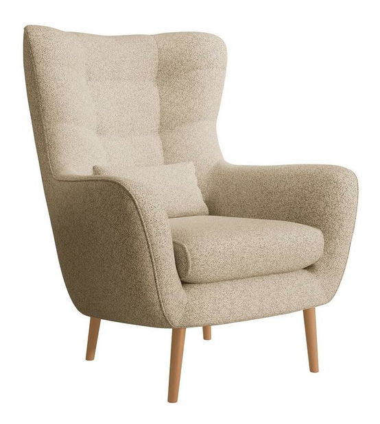 Fotoliu cu suport picioare Veneza VZ2 (bej + fag)