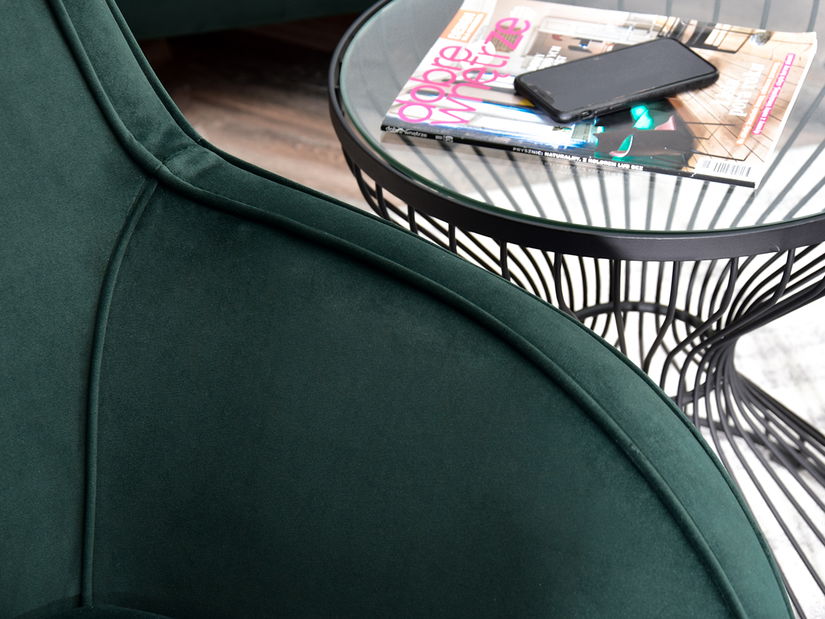 Dizájnos fotel Merch (zöld)