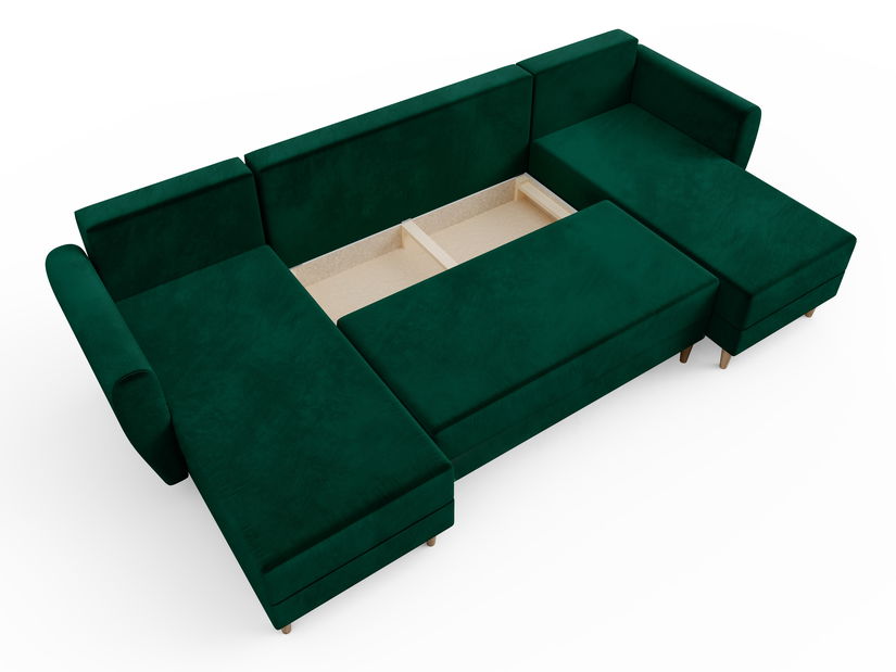 Colțar în formă de U Paladio (verde închis) (D)