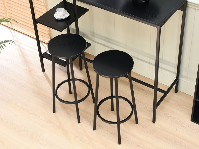 Barová stolička Boredom (čierna)