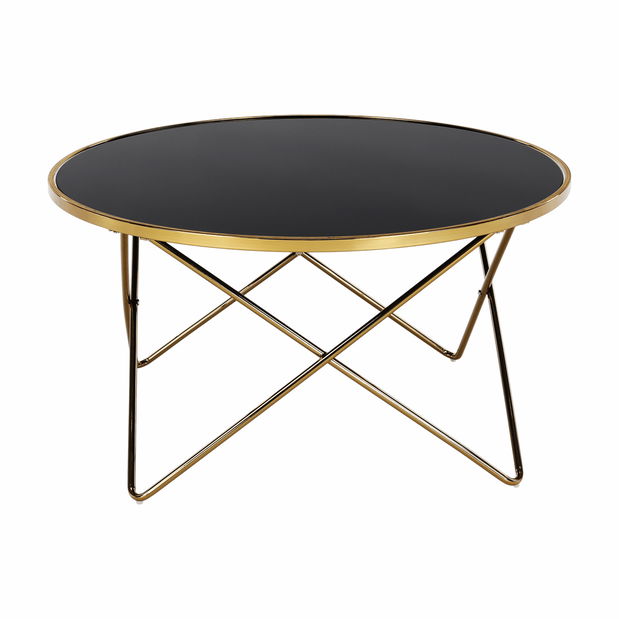 Konferenčný stolík Rose (zlatá + čierna)