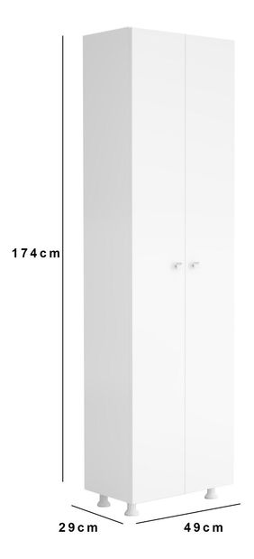 Dulap cu rafturi Franc 10 (alb)