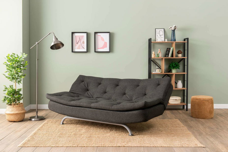 Rozkladacia pohovka Rivolo (tmavosivá)