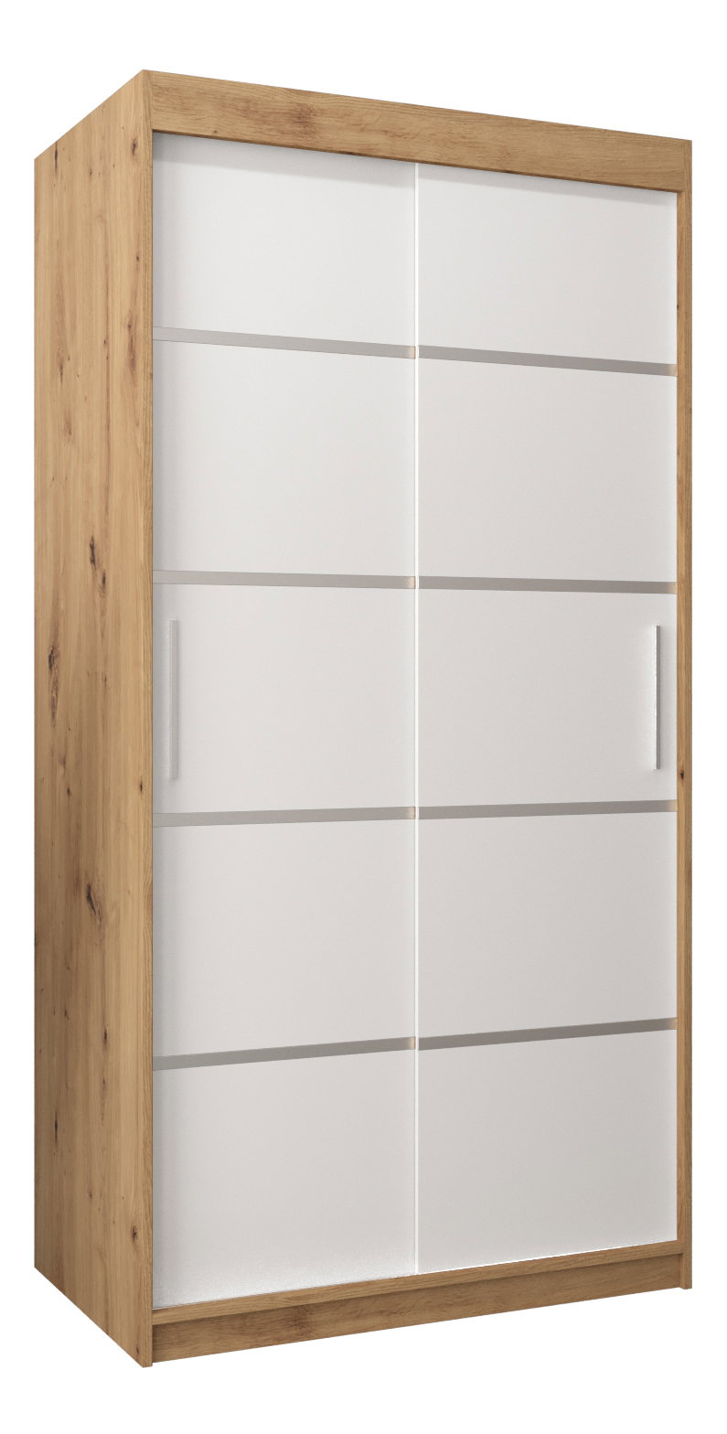 Ruhásszekrény 100 cm Verika 1 100 (artisan tölgy + fehér)
