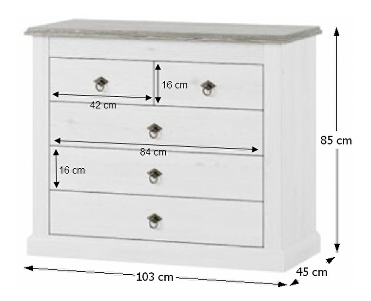 Comodă Lunete LM45