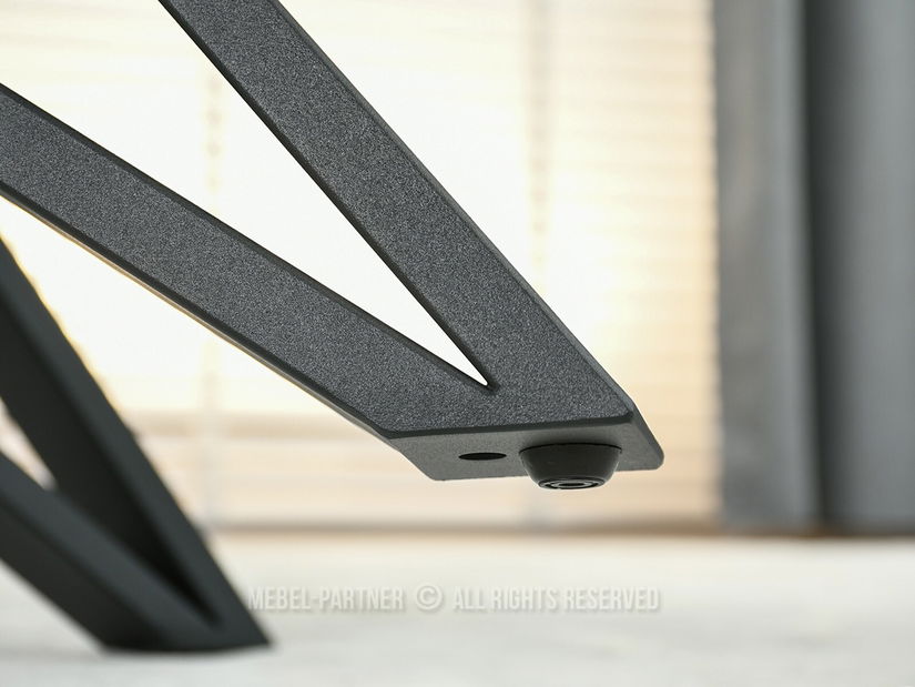 Blagovaonski stol Venda (crni mramor + crna)