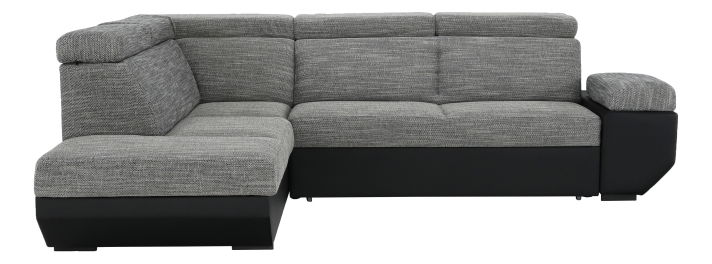 Kutna garnitura Anoral crna + melir (L) 