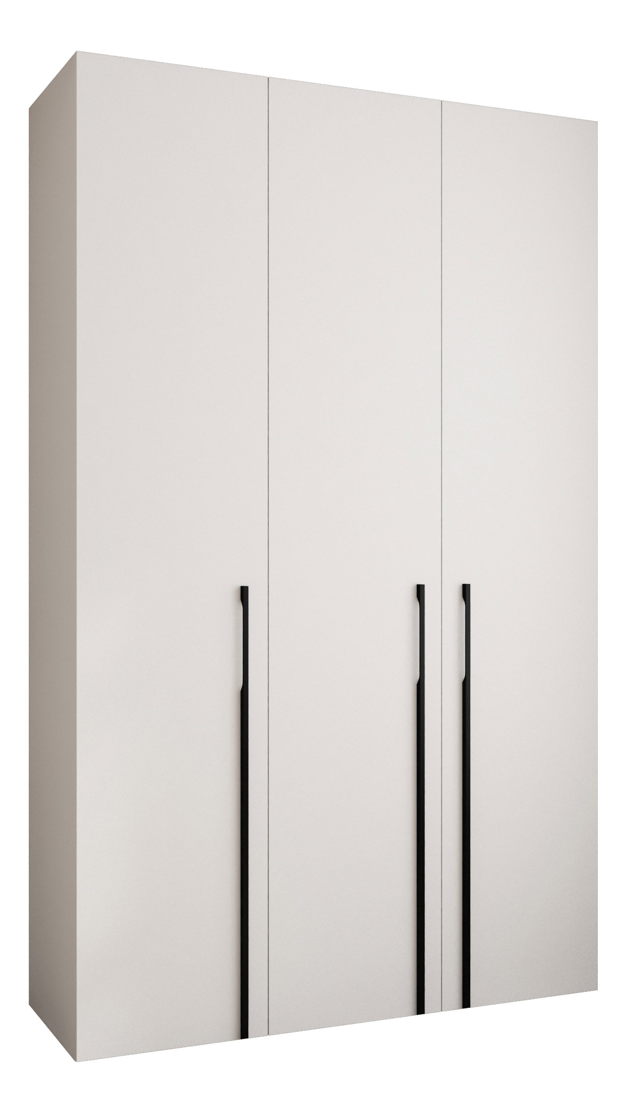 Ruhásszekrény 150 cm Carmela 50-3 (fehér + fekete)