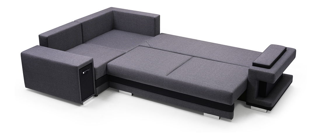 Kutna garnitura Arin (crna + siva) (L)