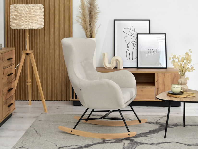Fotel Nesia (bézs + fekete bükk)