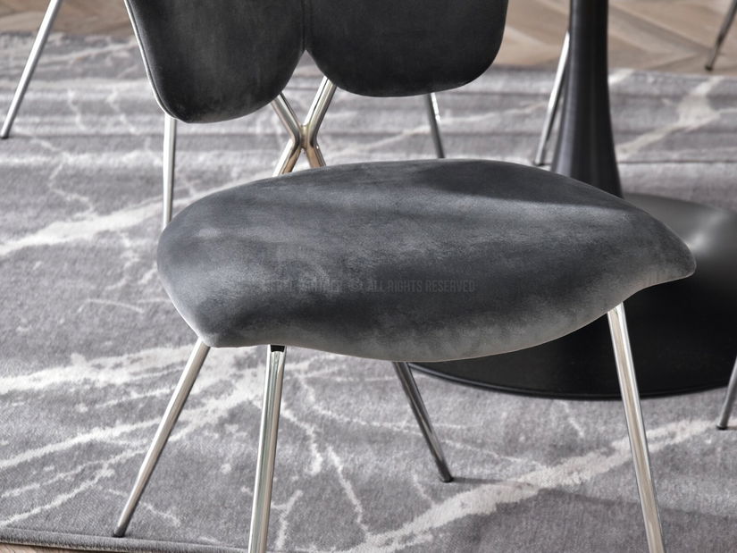 Stolička Wrangler (grafit + chrómová)