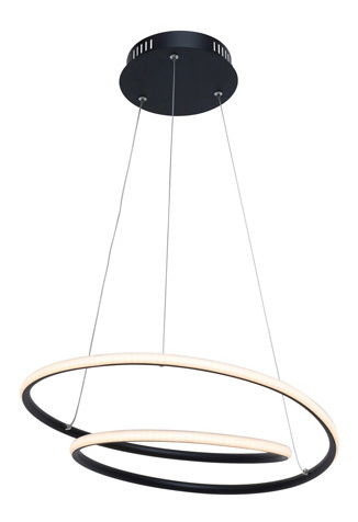 Függesztett lámpa Marrite Long (arany + fekete)