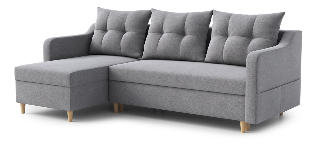 Kutna garnitura Lou (L) (siva)